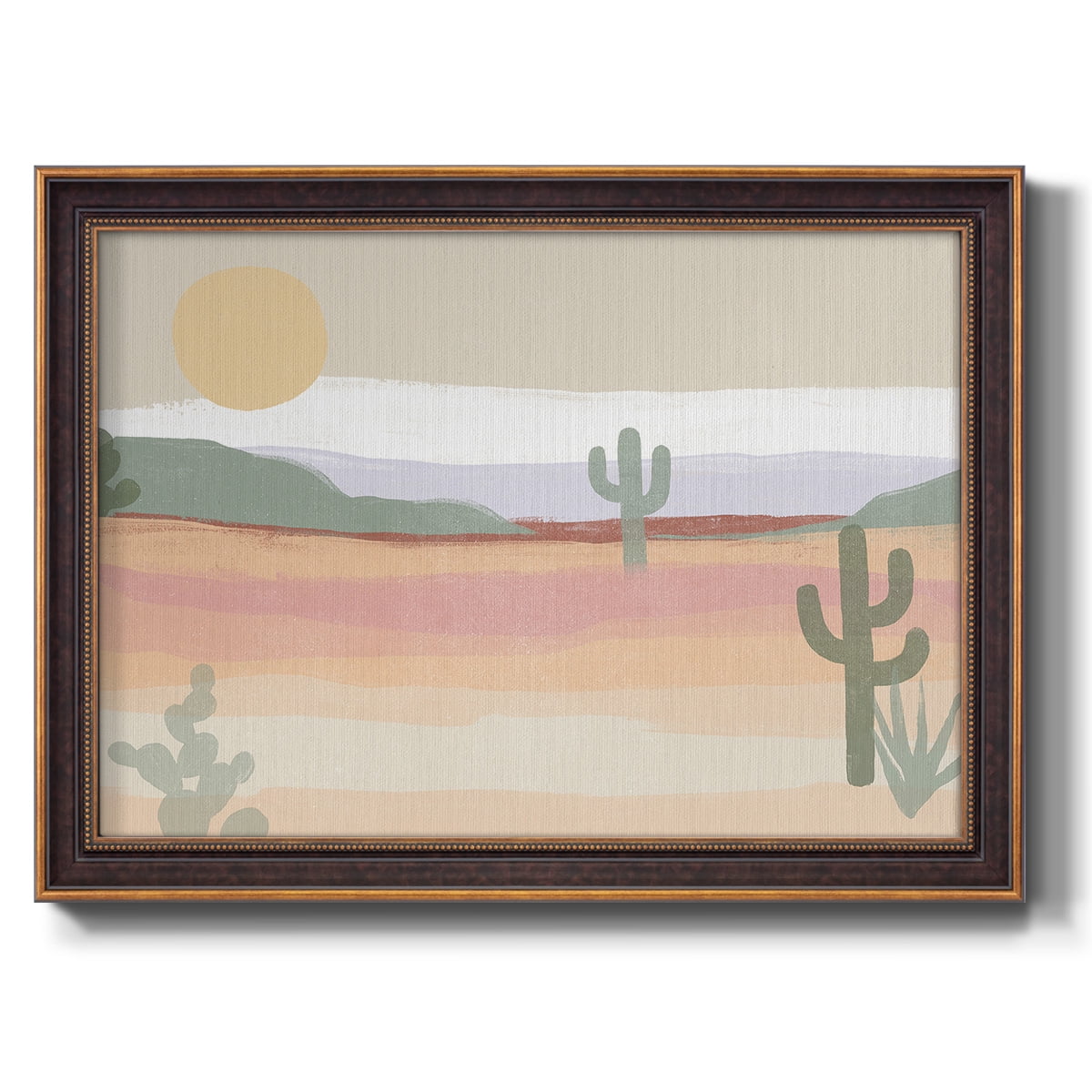 Cactus Plateau II Premium Framed Canvas- Ready to Hang