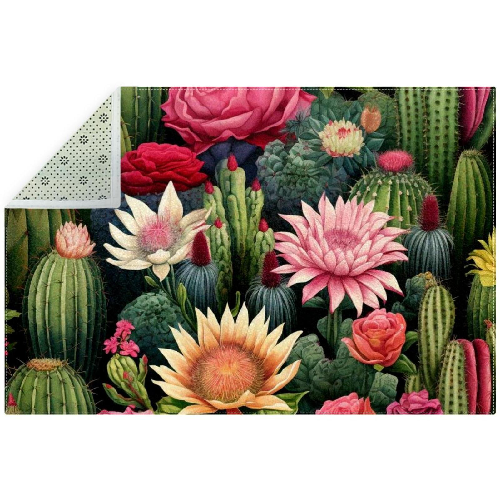 Cactus Polyester Office Mat - Right-Angle Floor Protector for Comfort ...