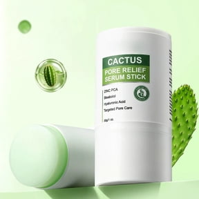 Cactus Pore Relief Multi Balm Stick Cooling Face Balm, Helps Minimize the Look of Pores & Reduce the Appearance of Puffiness, Refreshing Skincare Stick for Face & Neck