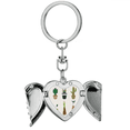 thumbnail image 1 of Cactus Potted Succulents Heart Angel Wing Key Chain Holder, 1 of 3