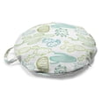 thumbnail image 1 of Cactus Round Floor Cushion with Handle, Prickle Plants Botanical Hand Drawn Like of Cacti Outline Drawings, Pillow for Living Room & Dorms, 18" Round, Dark Seafoam and Pale Green, by Ambesonne, 1 of 4