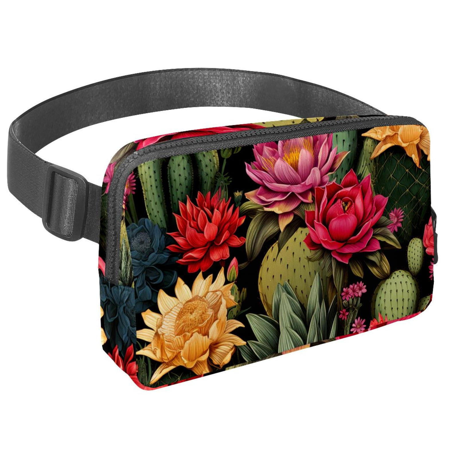 Cactus Running Belt Fanny Pack Belt Bag with Extension Strap Lightweight Adjustable Unisex