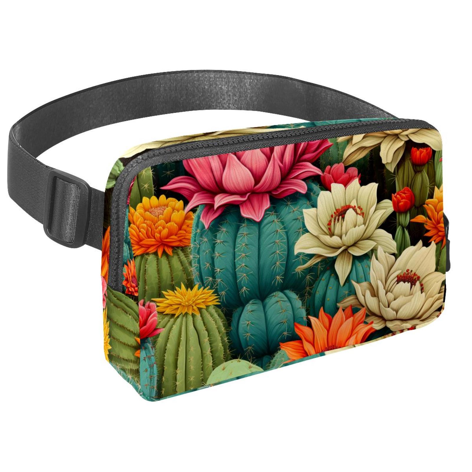 Cactus Running Belt Fanny Packs Waist Packs with Extension Strap Unisex Lightweight Adjustable