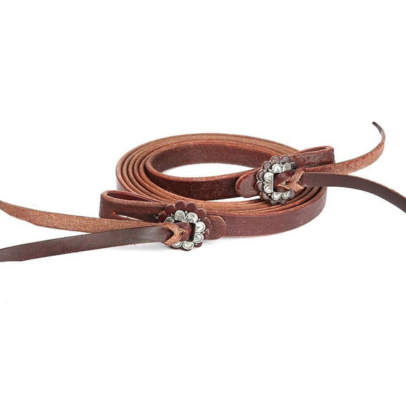 Cactus Saddlery Relentless 5/8 in Latigo Roping Reins