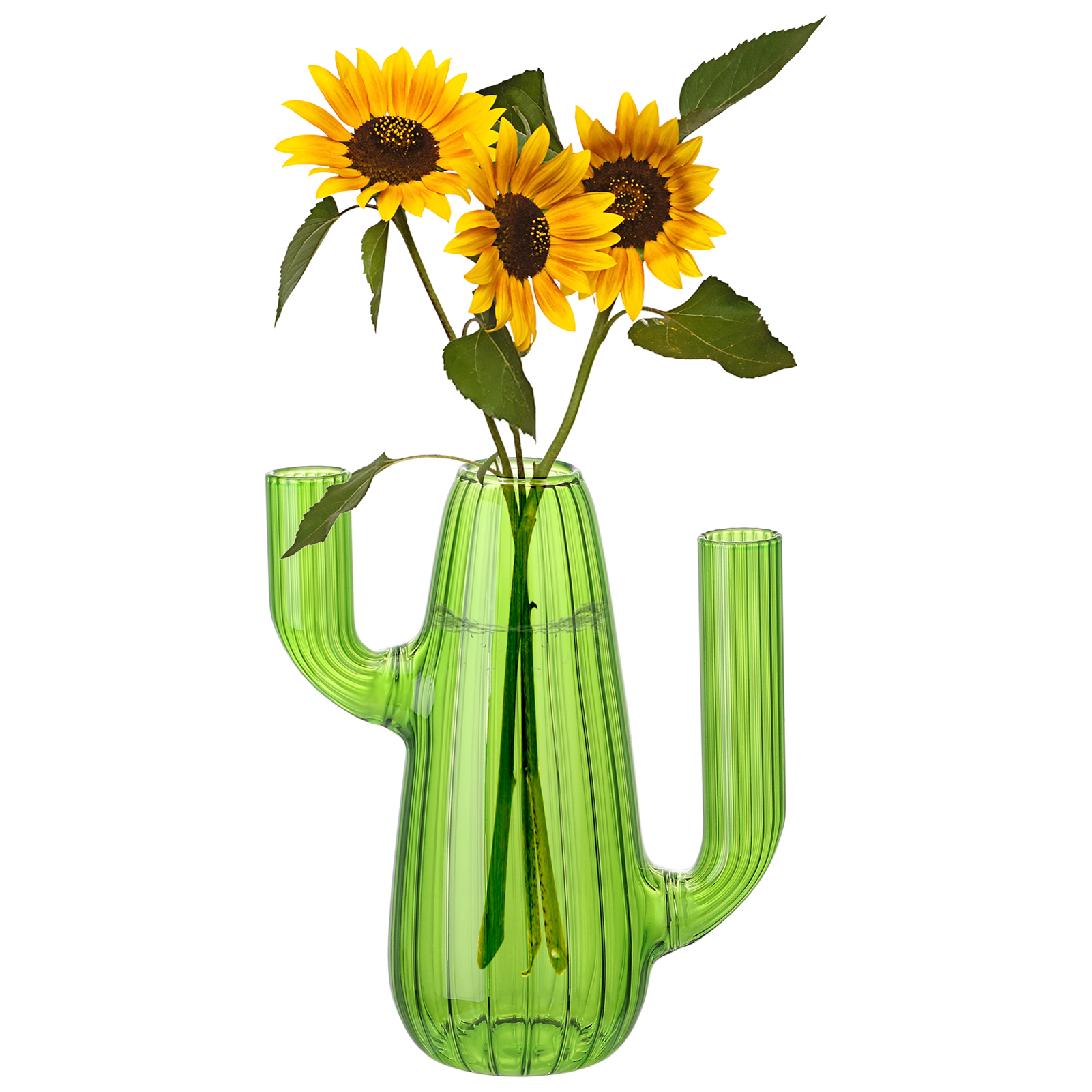 Cactus Shape Vase with Unique Design, Creative Plant Shaped Vase