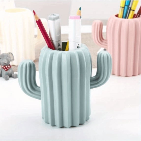 Cactus-Shaped Desk Organizer, Pencil and Pen Holder, Fashionable Office ...