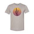 thumbnail image 1 of Cactus Shirt, Cactus Sunset, Cactus Gift, Unisex Fit, Sublimated Design, Desert Shirt, Gift For Her, Cacti Lover, Western Shirt, Sunset, Heather Stone, MEDIUM, 1 of 1