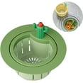 thumbnail image 1 of Cactus Sink Strainer,Press Automatic Dumping Basket Kitchen Sink Filter,Multi-Functional Cactus Sink Draining Basket Filter Net (Green), 1 of 5