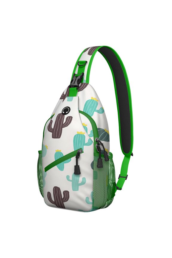 Cactus Sling Bag for Women Men Travel Sling Bag Sling Backpack for Traveling Office Hiking Sling Pack Gym Sports Travel Hiking Daypack