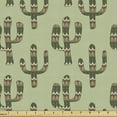 thumbnail image 1 of Ambesonne Cactus Fabric by the Yard Upholstery, Mexican Inspired Flora, 3 Yards, Pistachio Green Caramel, 1 of 4
