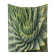 thumbnail image 1 of Cactus Soft Flannel Fleece Throw Blanket, Botanic Spikey Wild Nature Inspired Western Dessert Plant Flower Artwork Image Print, Cozy Plush for Indoor and Outdoor Use, 50" x 70", Green, by Ambesonne, 1 of 6