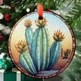 thumbnail image 1 of Cactus Stained Glass Suncatcher Window Hanging Decor, New House Decor, Flower Lover, Gift For Mom, Flower Ornament Cactus Windchimes, Stained Glass Ornament 2025, Holiday, 1 of 5