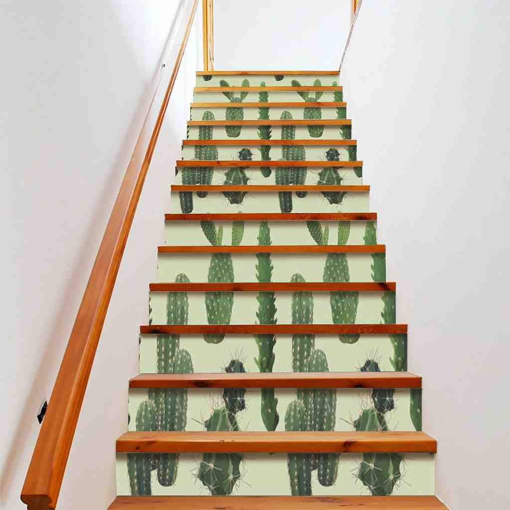 6x 3D Mosaic Stair Riser Decals Wall Tile Stickers Self Adhesive DIY Home Decor - View #8