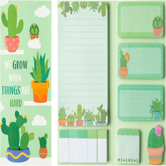 Cactus Sticky Note, Self-Adhesive Sticky Notes Gifts for Students Teacher Appreciation Present