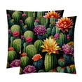 thumbnail image 1 of Cactus Stunning Velvet Throw Pillow Covers with Unique Patterns - Set of 2, 16x16, 18x18, 20x20 Inches for Home Decor and Gifting, 1 of 6