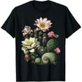 thumbnail image 1 of Cactus Succulent Plant Retro Cacti Botany Botanical Graphic T-Shirt, 1 of 4