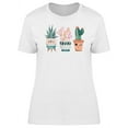 thumbnail image 1 of Cactus & Succulents Ethnic Pots T-Shirt Women -Image by Shutterstock, Female Small, 1 of 4