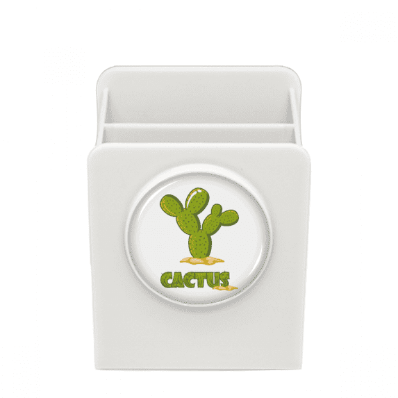 Cactus Succulents Potted Green Desk Pencil Holder Cup Pen Organizer