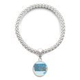 thumbnail image 1 of Cactus Succulents Potted Sliver Bracelet Pendant Jewelry Chain Adjustable Bangle, 1 of 3