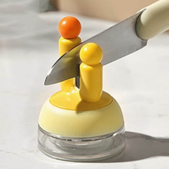 Cactus Suction Sharpening Stone Grinding Wheel Chain Grinder Tool Kitchen Scissor Sharpener