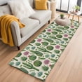 thumbnail image 1 of Cactus Summer 2'x6' Runner Rugs for Hallway Kitchen Bedside Non Slip, Watercolor Tropical Botanical Linen Texture Entryway Rug Runners with Rubber Backing, Long Carpet Runner for Laundry Room, 1 of 8
