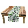 thumbnail image 1 of Cactus Table Runner, Cartoon Style Inspired Drawing of Hedgehog Animals Saguaro and Prickly Pear, Dining Room Kitchen Rectangular Runner, 3 Sizes, by Ambesonne, 1 of 2