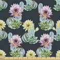 thumbnail image 1 of Ambesonne Cactus Fabric by the Yard Upholstery, Foliage Watercolor Style, 10 Yards, Multicolor, 1 of 4