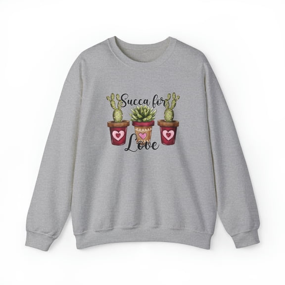 Cactus Valentine Sweatshirt, Funny Succulent Sweater