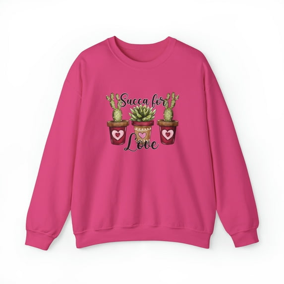 Cactus Valentine Sweatshirt, Funny Succulent Sweater