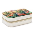 thumbnail image 1 of Cactus Velvet Portable Jewelry Box with Removable Compartment - Necklace, Earring, and Travel Organizer - Gift, 1 of 7