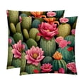 thumbnail image 1 of Cactus Velvet Throw Pillow Inserts with Unique Patterns - Set of 2 - 16x16, 18x18, 20x20 inches for Throw Pillow Covers - Various Occasions, 1 of 6