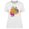 thumbnail image 1 of Cactus With Abstract Drawing T-Shirt Women -Image by Shutterstock, Female x-Large, 1 of 2
