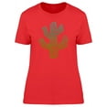 thumbnail image 1 of Cactus With Textured Pattern Col T-Shirt Women -Image by Shutterstock, Female x-Large, 1 of 2