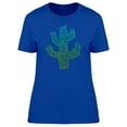 thumbnail image 1 of Cactus With Textured Pattern Col Tee Women's -Image by Shutterstock, 1 of 1