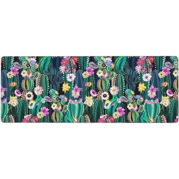 Cactus XL Gaming Mouse Pad - Stitched Edges, Non-Slip Water-Resistant Base, Ideal for Desk, Laptop, Keyboard, Perfect for Home Office