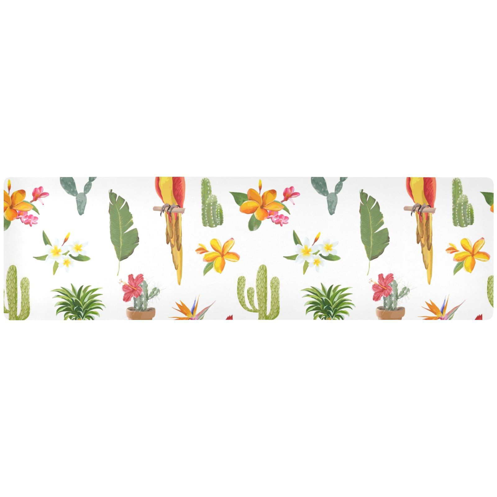Cactus and Birds Rectangle Pot Holders Trivets Non-slip Hot Pads Long ...