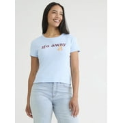 Cactus and Pearl Womens Go Away Graphic Tee, Sizes XXS-XXL