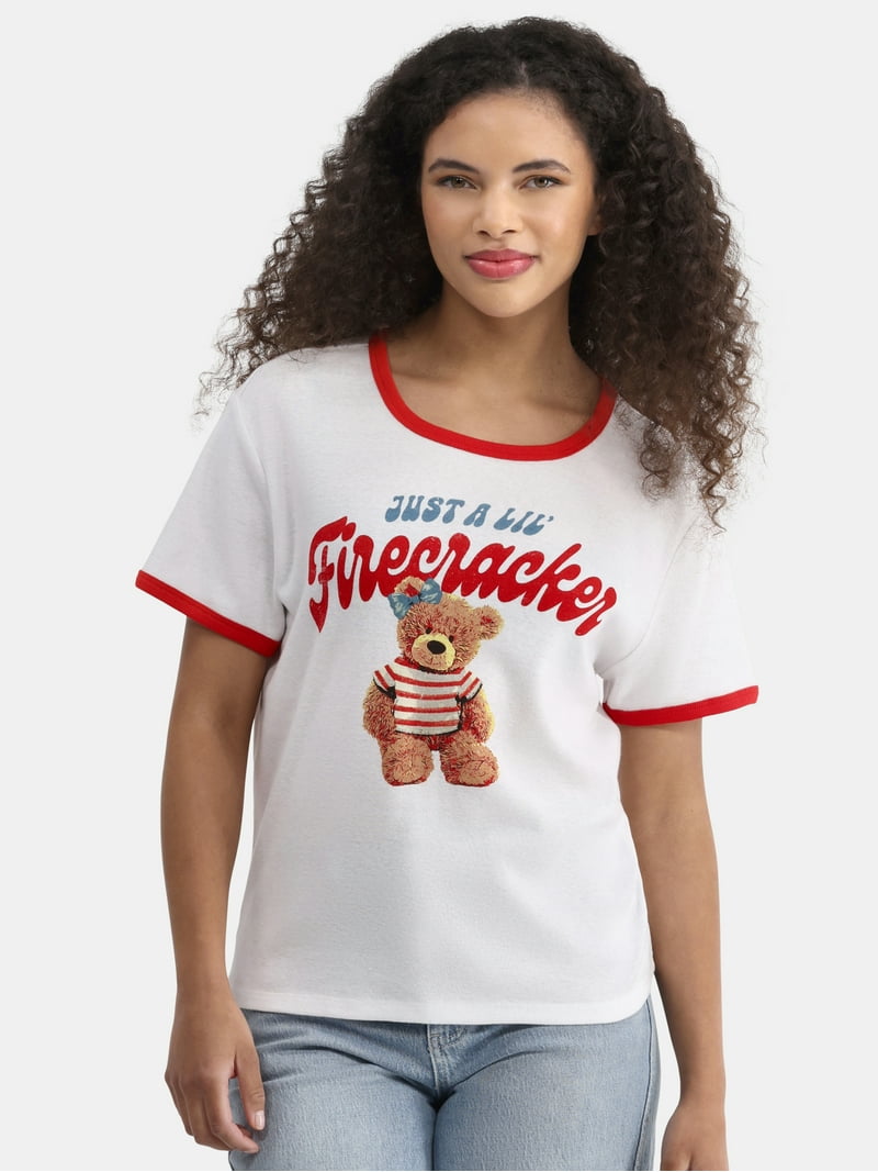 Cactus and Pearl Women's Lil Firecracker Graphic Tee with Short