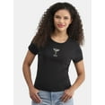 thumbnail image 1 of Cactus and Pearl Women’s Martini Graphic Tee with Short Sleeves, Sizes XXS-XXL, 1 of 6
