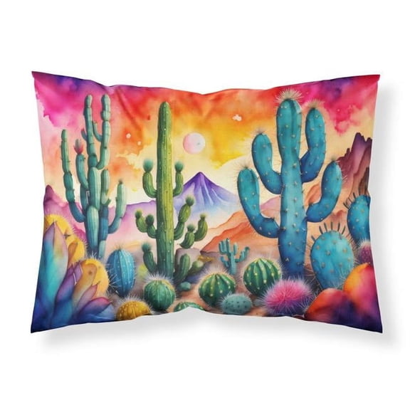 Cactus in Color Fabric Standard Pillowcase