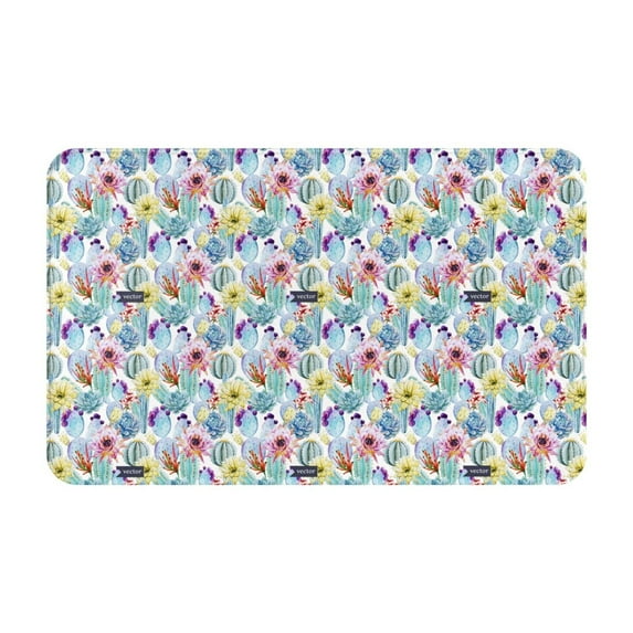 Cactus1 Front Door Mat, Indoor Mats for Bedroom Bathroom Kitchen, Floor Mat Non-Slip, Soft Carpet Floor Cover Machine Washable Entryway Mat - 20x31.5in