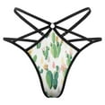 thumbnail image 1 of Cactuses Open Type Women's Panties Crotch Opening G-strings Thongs Lingeries Underwear, 1 of 7
