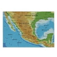 thumbnail image 1 of Cacun Cutting Board, Detailed Educational Map of Mexico with all Cities and Oceans Around, Decorative Tempered Glass Cutting and Serving Board, in 3 Sizes, by Ambesonne, 1 of 2
