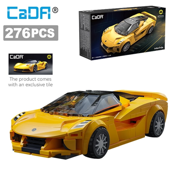 Cada MOC 276 PCS Famous Brand 2020Lotus Evja 1:24 Model Building Blocks DIY C55044W Supercar Toy Racing Car Holiday Gift
