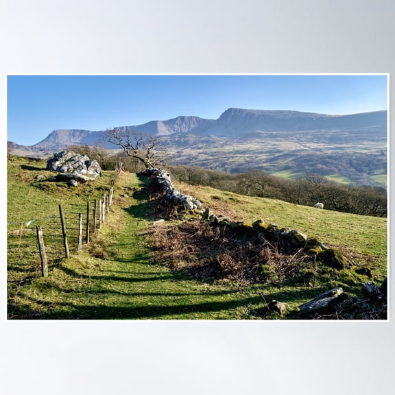 Cadair Idris, Snowdonia Poster Wall Art, Modern Wall Decor, 12x18 UNFRAMED