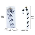 thumbnail image 1 of Cadancy 4 Pcs Candy Cane Christmas Decorations for Tree Decor Winter Holiday Party Hanging Ornaments Shatterproof Xmas Crafts Garland Window Fireplace Home Decoration(Black), 1 of 5