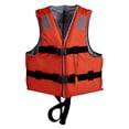 thumbnail image 1 of Cadancy Adult Life Jacket Boating Safety Vest Adjustable Straps Reflective Strips High Buoyancy PFD Water Sports Swimming Fishing Kayak Emergency Gear Universal Fit, 1 of 7