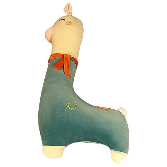 Cadancy Alpaca Plush Toy Giant Stuffed Animal 39.37 Inch Soft Throw Pillow Cushion Kawaii Llama Doll Home Decor Bed Couch Cuddle Companion Birthday Gift