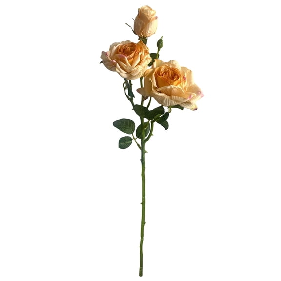 Cadancy Artificial Flowers French Style Roses Faux Silk Floral Bouquet, Vintage Chic Fake Peony Roses for Home Wedding Decor, Realistic Flower Arrangement Table Centerpiece Vase Gift