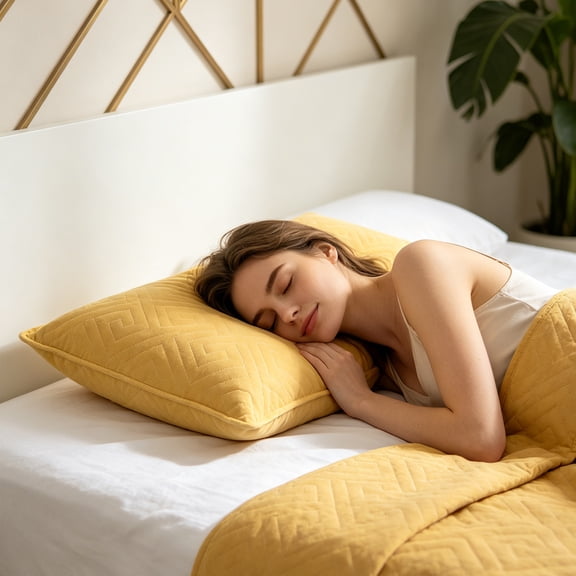 Cadancy Buckwheat Pillow Organic Neck Support Sleeping Cushion Cervical Pain Relief Natural Hull Filling Breathable Cover Adjustable Loft Bedside Rest Travel
